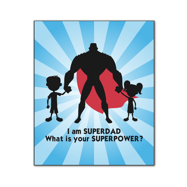 Super Dad 20x24 Wood Print - Front View