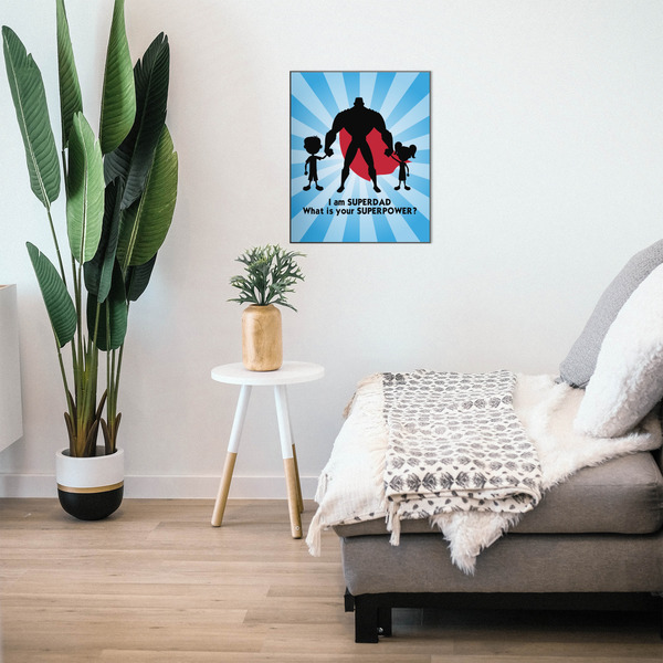 Super Dad 20x24 Wood Print - In Context
