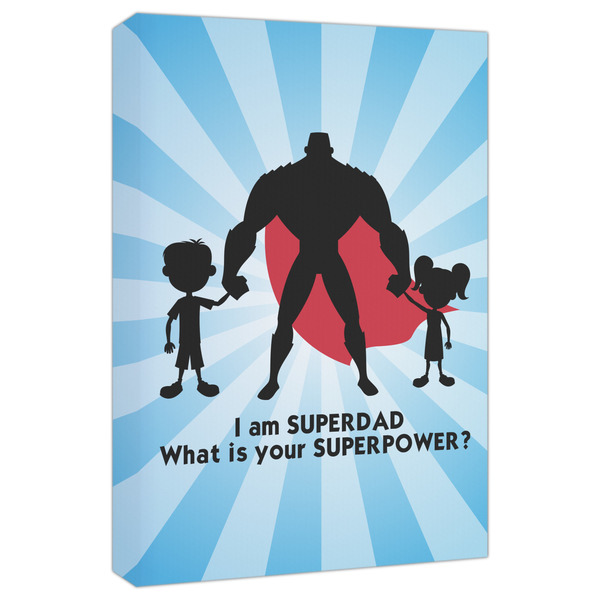 Custom Super Dad Canvas Print - 20x30