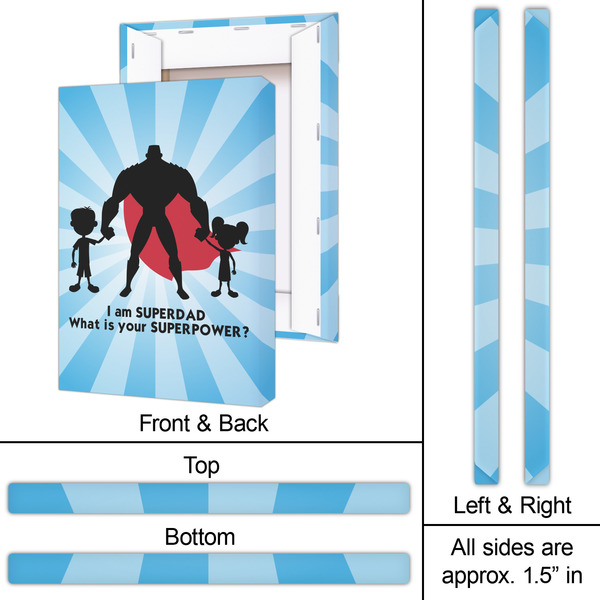 Super Dad 20x30 - Canvas Print - Approval