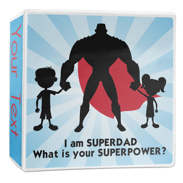 Custom Super Dad 3-Ring Binder - 2 inch