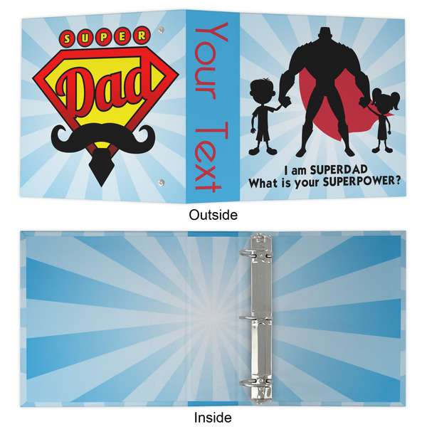 Super Dad 3 Ring Binders - Full Wrap - 2" - APPROVAL