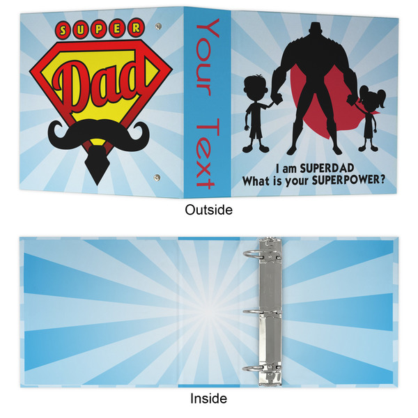 Super Dad 3 Ring Binders - Full Wrap - 3" - APPROVAL
