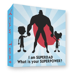 Super Dad 3 Ring Binder - Full Wrap - 3"