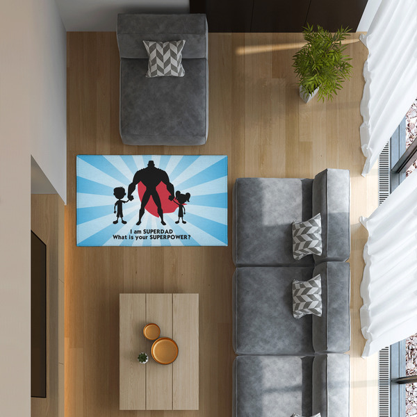 Super Dad 3'x5' Indoor Area Rugs - IN CONTEXT