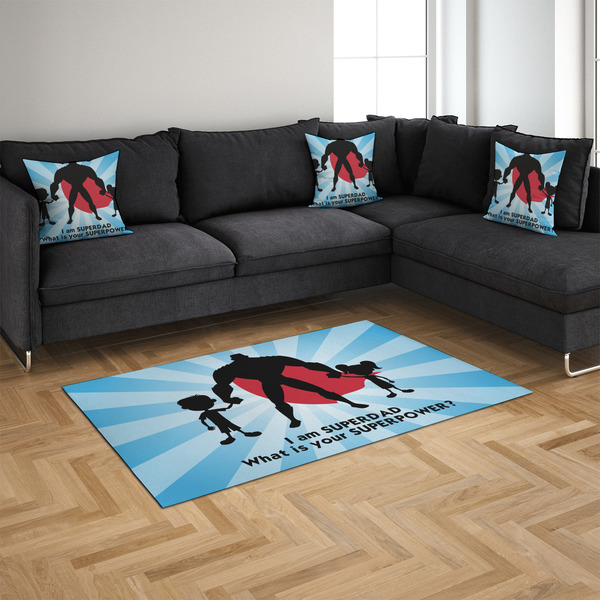 Super Dad 4'x6' Indoor Area Rugs - IN CONTEXT