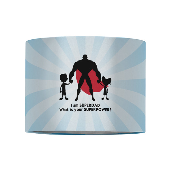 Super Dad 8" Drum Lampshade - FRONT (Fabric)