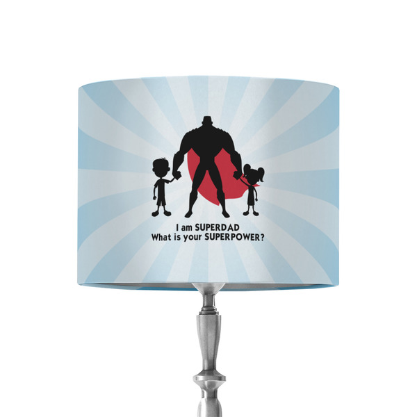 Custom Super Dad 8" Drum Lamp Shade - Fabric