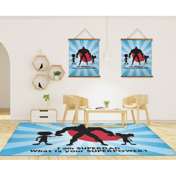 Super Dad 8'x10' Indoor Area Rugs - IN CONTEXT
