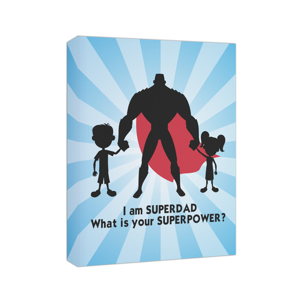 Super Dad 8x10 - Canvas Print - Angled View