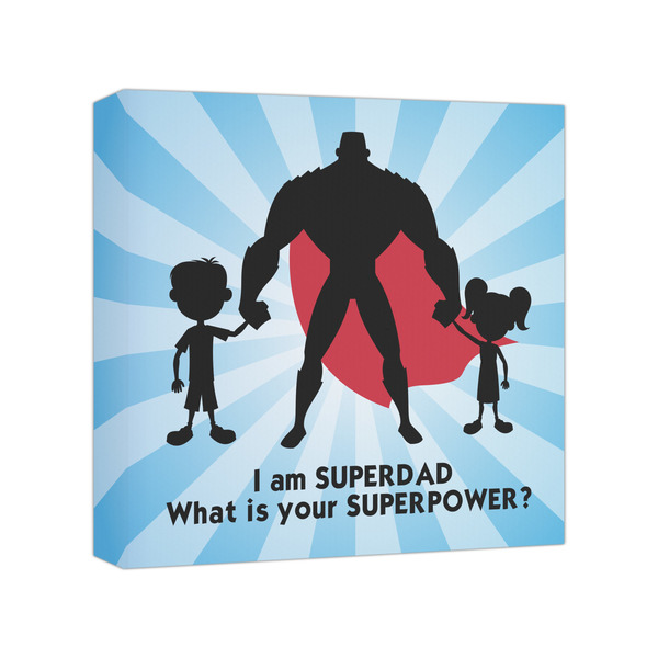 Custom Super Dad Canvas Print - 8x8