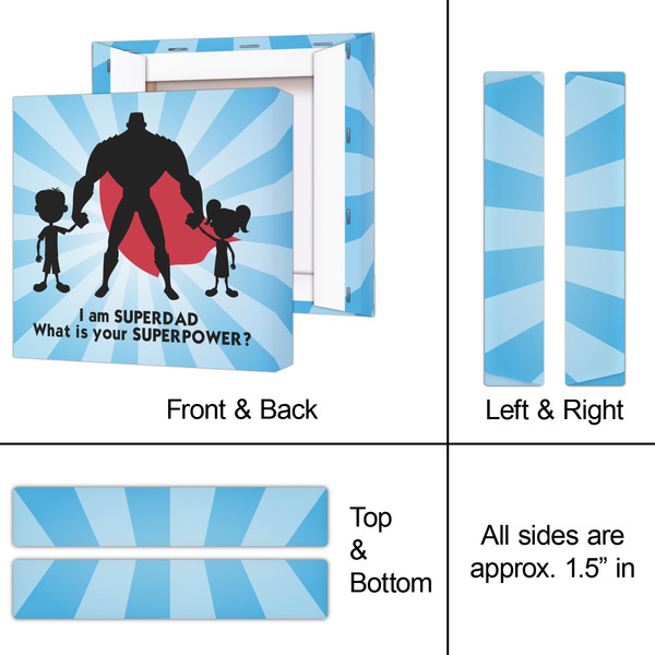 Super Dad 8x8 - Canvas Print - Approval