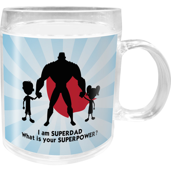 Custom Super Dad Acrylic Kids Mug
