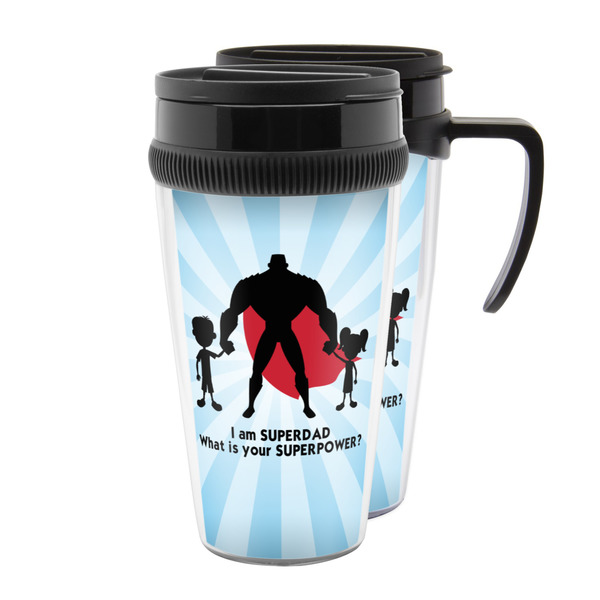 Custom Super Dad Acrylic Travel Mug