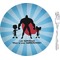 Super Dad 8" Glass Appetizer / Dessert Plates - Single or Set