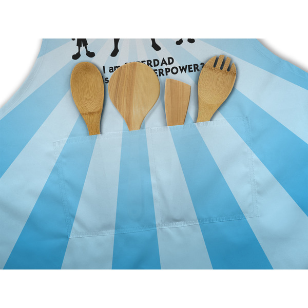 Super Dad Apron - Pocket Detail with Props