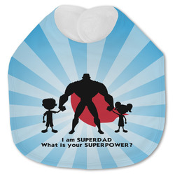 Super Dad Jersey Knit Baby Bib