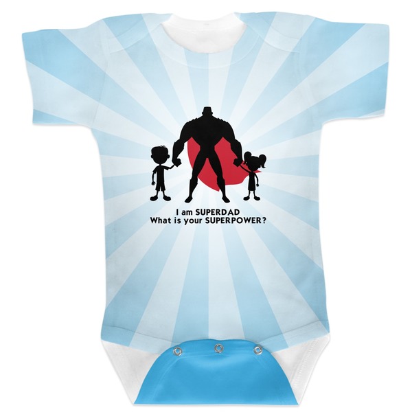 Custom Super Dad Baby Bodysuit 12-18