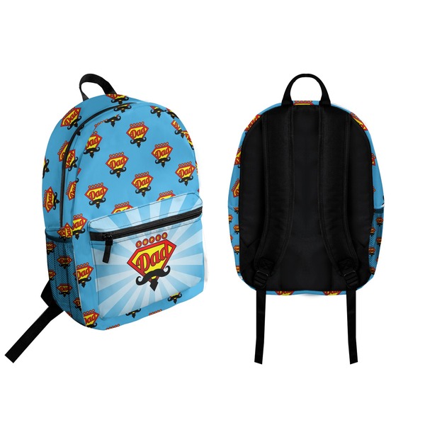 Super Dad Backpack front and back - Apvl