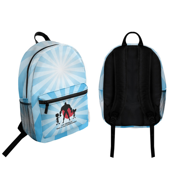 Super Dad Backpack front and back - Apvl