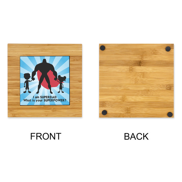 Super Dad Bamboo Trivet with 6" Tile - APPROVAL