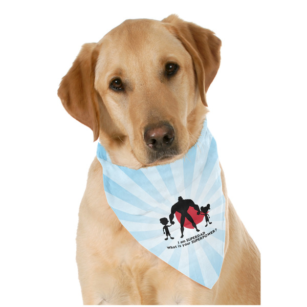 Custom Super Dad Dog Bandana Scarf