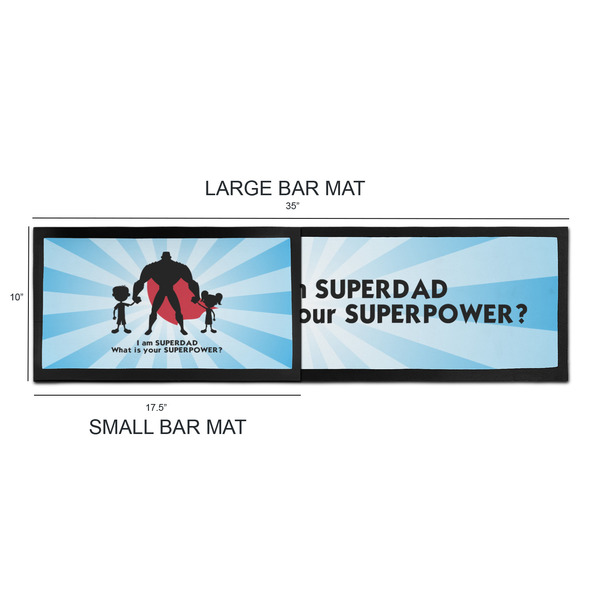 Super Dad Bar Mats - Sizing Chart