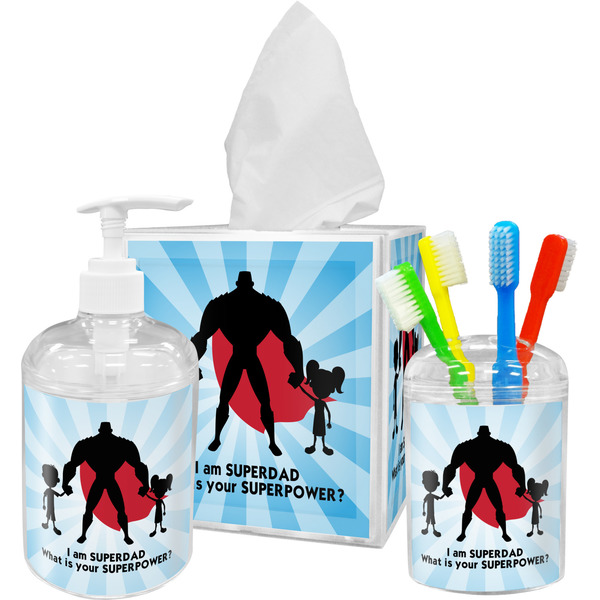 Super Dad Bathroom Accessories Set (Personalized)