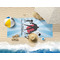 Super Dad Beach Towel Lifestyle