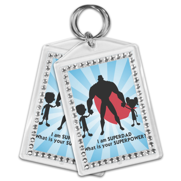 Super Dad Bling Keychain - MAIN