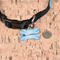 Super Dad Bone Shaped Dog ID Tag - Small - In Context