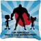 Super Dad Faux-Linen Throw Pillow 26"