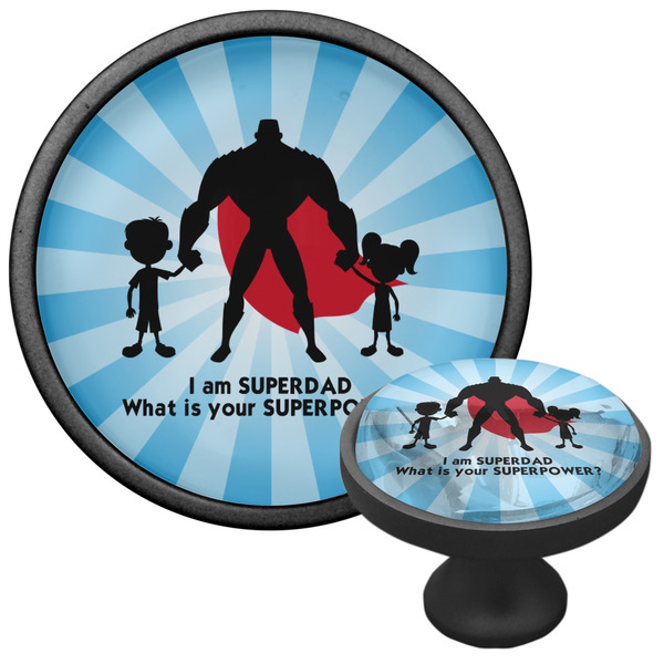Super Dad Cabinet Knob - Black - Multi Angle