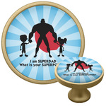 Super Dad Cabinet Knob - Gold