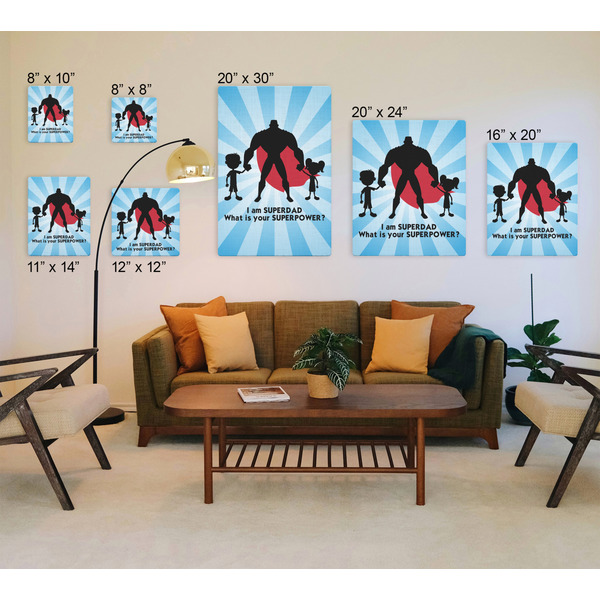 Super Dad Canvas Prints - Multiple Sizes