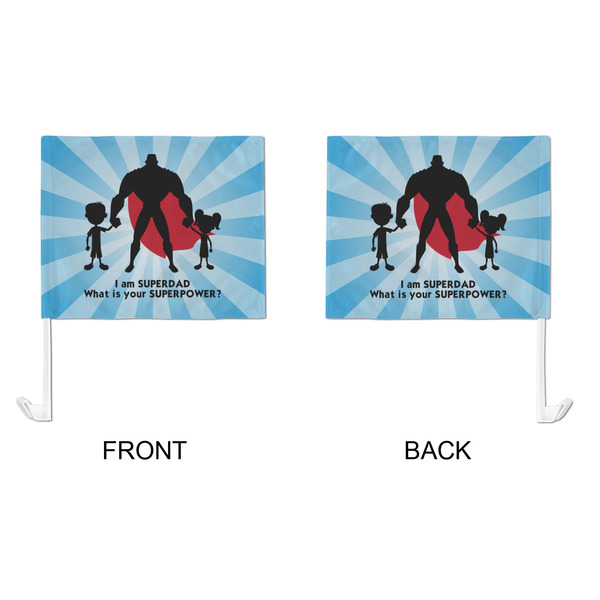 Super Dad Car Flag - Large - APPROVAL
