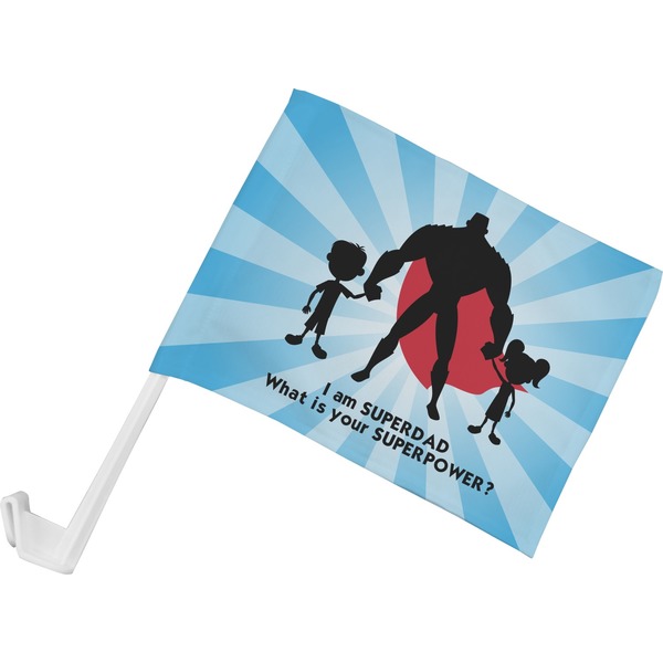 Custom Super Dad Car Flag - Small