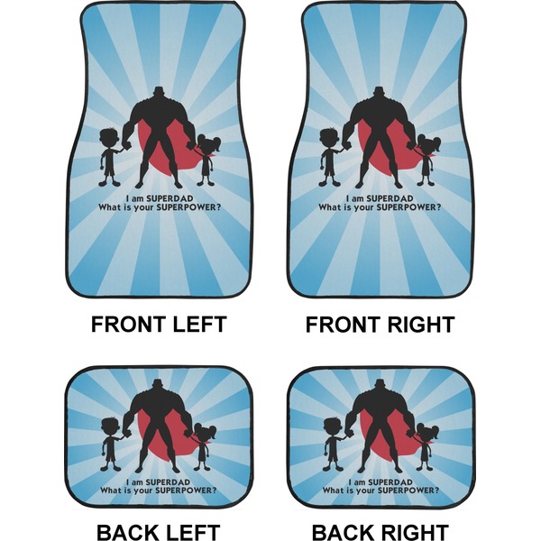 Super Dad Car Floor Mats Set (2F + 2B)