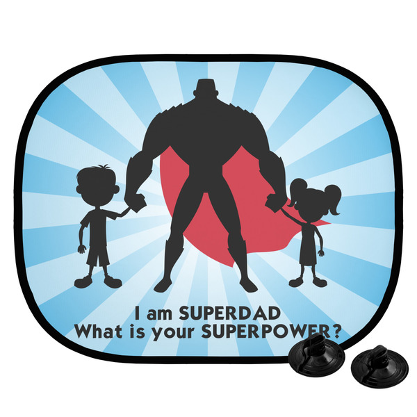 Custom Super Dad Car Side Window Sun Shade