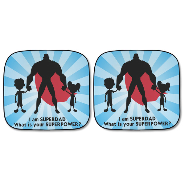 Super Dad Car Sun Shades - FRONT