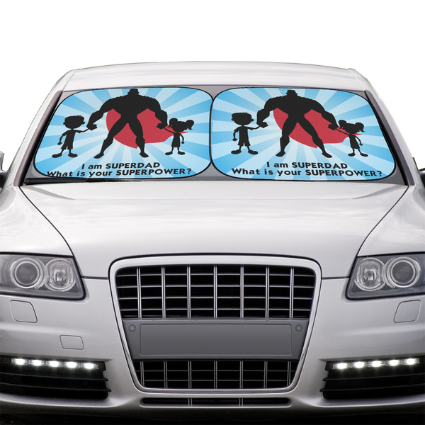 Super Dad Car Sun Shades - IN CONTEXT
