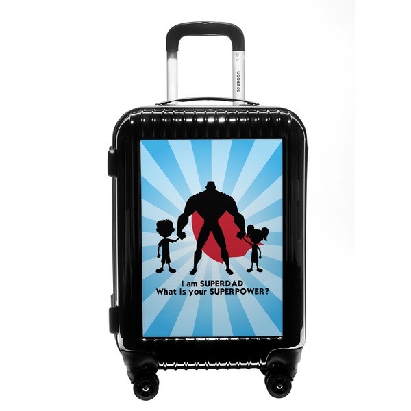Custom Super Dad Carry On Hard Shell Suitcase