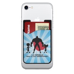 Super Dad 2-in-1 Cell Phone Credit Card Holder & Screen Cleaner