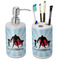Super Dad Ceramic Bathroom Accessories Set