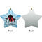 Super Dad Ceramic Flat Ornament - Star Front & Back (APPROVAL)