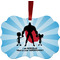 Super Dad Metal Frame Ornament - Double Sided