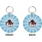Super Dad Circle Keychain (Front + Back)