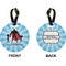 Super Dad Circle Luggage Tag (Front + Back)