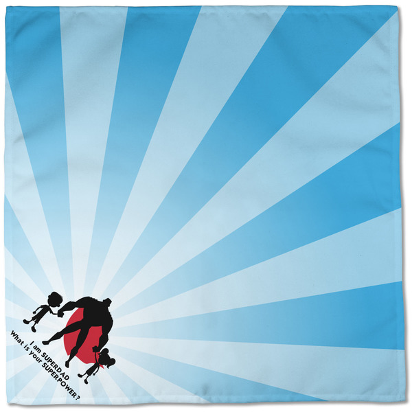Super Dad Cloth Napkins - Personalized Dinner (Full Open)
