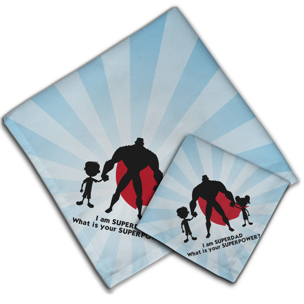 Super Dad Cloth Napkins - Personalized Lunch & Dinner (PARENT MAIN)